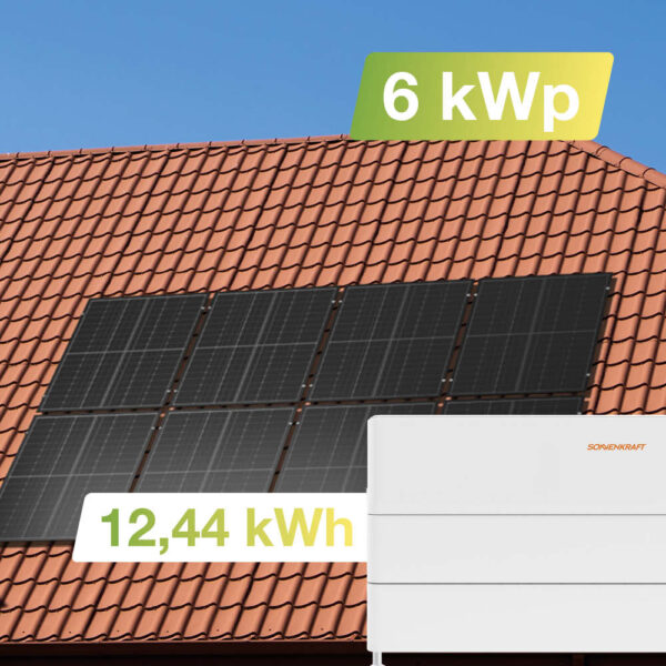 21111 Solaranlage Ziegeldach 6kwp Mit Speicher 12,44kwh