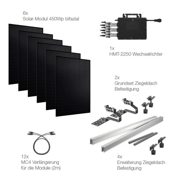 20349 Solarkraftwerk Ziegeldach 2700:2250 3 Phasig Bifazial 08