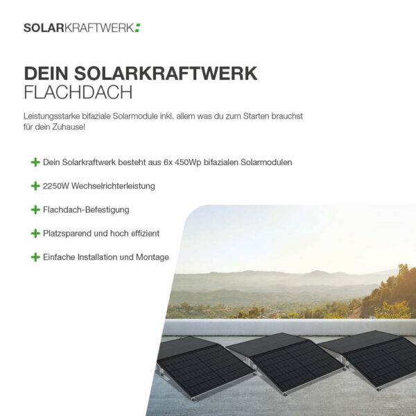 20351 Solarkraftwerk Flachdach 2700:2250 3 Phasig Bifazial 02