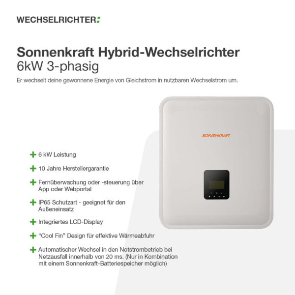 10155 Sonnenkraft Hybridwechselrichter 6kw Inkl Notstromfunktion 02